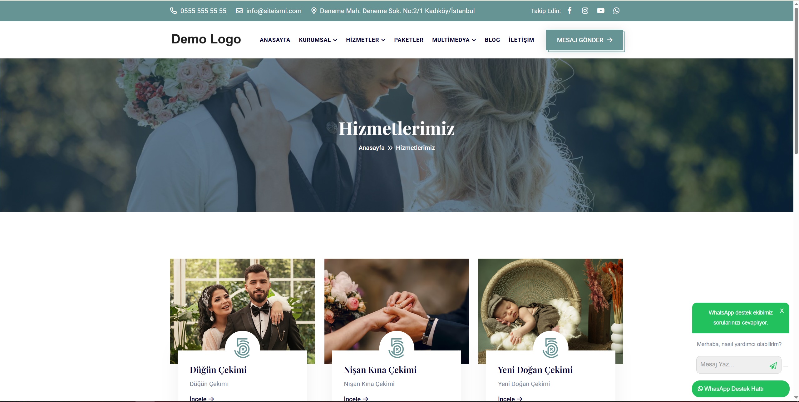 Düğün Fotoğrafçı Scripti