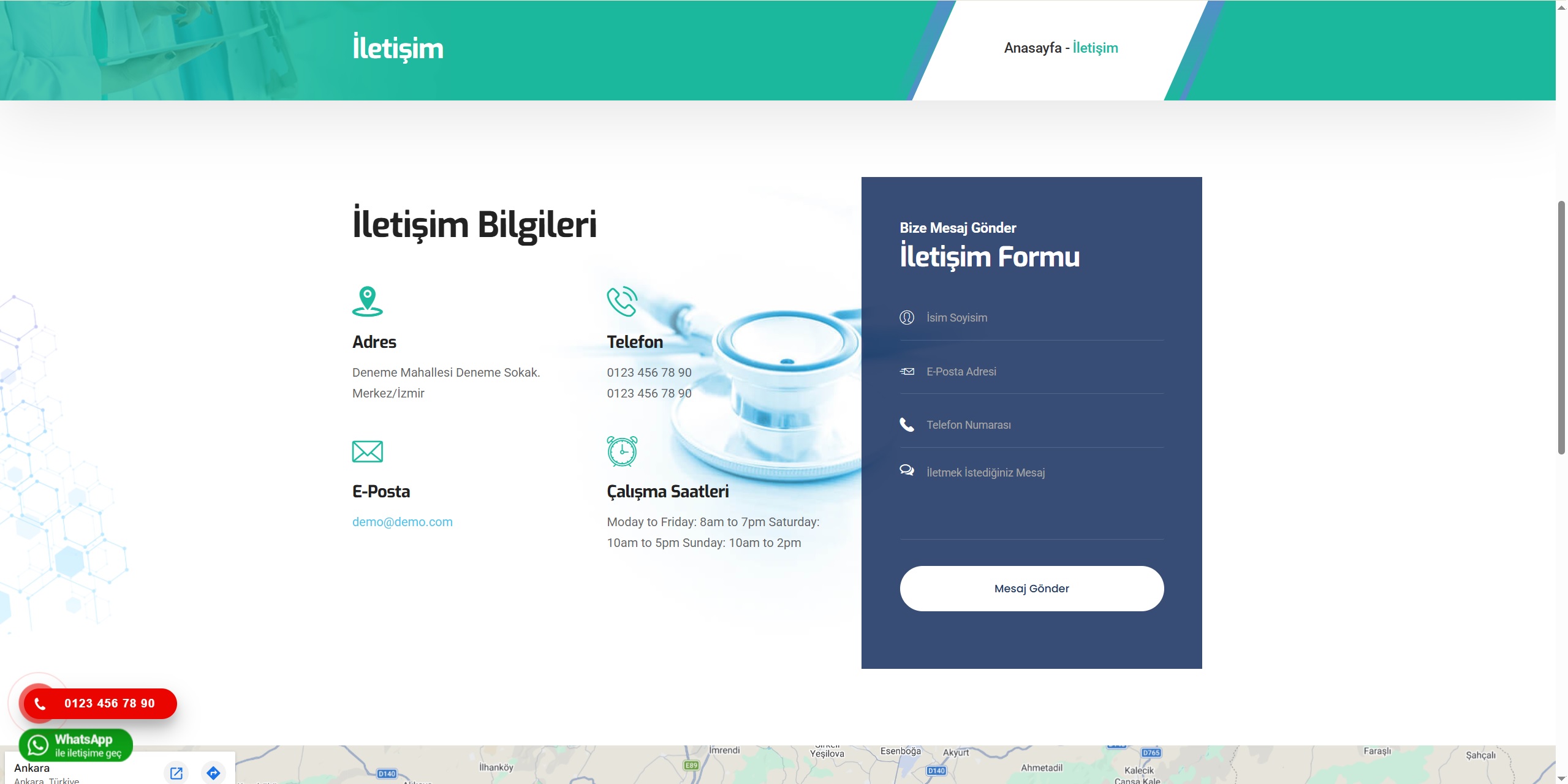 Hastane, Klinik ve Diş Merkezi Scripti